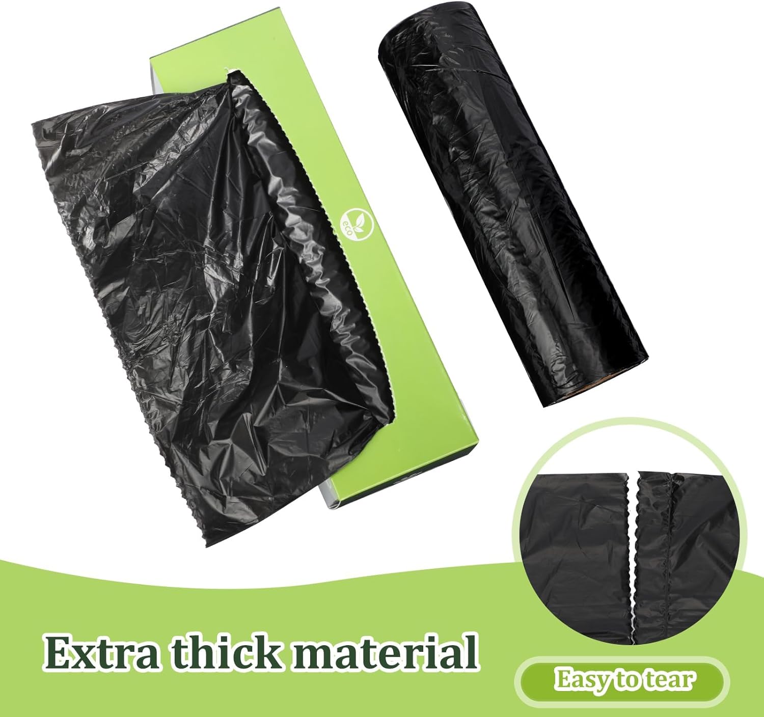 Sherr 10 Boxed Rolls 2000 Counts Dog Poop Bags Bulk Leak Proof Dog Waste Bags Doggy Poop Bags Pet Waste Bags for Puppy Pets Outdoor Walking and Travel, 10 Rolls of 200, Black